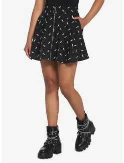 Best Sale ๐ Knives Zip-Up ๐ Skirt โค๏ธ