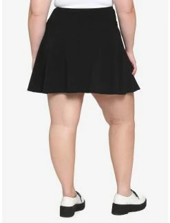 Outlet ⭐ Black & Green Double Lace-Up 👗 Skirt Plus Size 🌟 -HT Style Outlet Store 18083937 av1