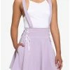 Hot Sale 🤩 Lavender Lace-Up Suspender 👗 Skirt ❤️ -HT Style Outlet Store 18084074 hi