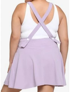 Budget 🔔 Lavender Lace-Up Suspender 👗 Skirt Plus Size 😀 -HT Style Outlet Store 18084082 av2