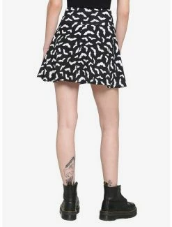 Cheapest 😀 Black Bats Double Lace-Up 👗 Skirt 🎉 -HT Style Outlet Store 18085010 av2