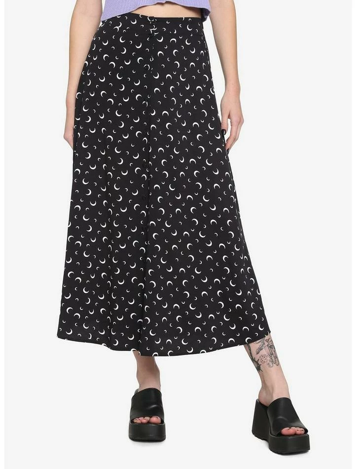 Cheap ๐งจ Crescent Moon Midi ๐ Skirt ๐ 3 Cheap ๐งจ Crescent Moon Midi ๐ Skirt ๐