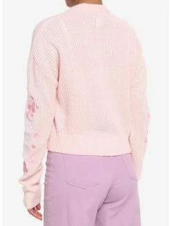 Best Sale 👍 Pink Sakura Oversized 👧 Girls Crop Cardigan 🛒 -HT Style Outlet Store 18098449 av2