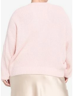 Best Pirce 🎁 Pink Sakura Oversized 👧 Girls Crop Cardigan Plus Size ⌛ -HT Style Outlet Store 18098457 av2