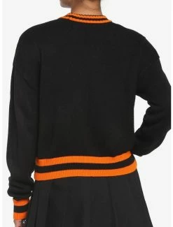 Best reviews of ⭐ Black & Orange Varsity Stripe 👧 Girls Crop Cardigan ✔️ -HT Style Outlet Store 18098465 av2
