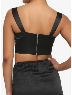 Best Pirce 🧨 Black Corset 👧 Girls Crop Tank Top 🎁 -HT Style Outlet Store 18191514 av2