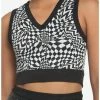 Brand new 💯 Warped Checkered 👧 Girls Crop Sweater Vest 🥰 -HT Style Outlet Store 18250463 hi