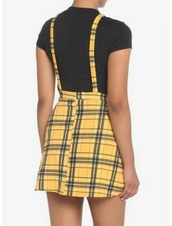 Best deal 🤩 Yellow Plaid Twofer 👗 Skirtall 😉 -HT Style Outlet Store 18251827 av2