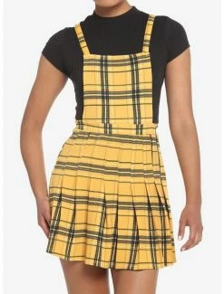 Best deal 🤩 Yellow Plaid Twofer 👗 Skirtall 😉