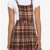 Cheapest 👍 Brown Plaid Twofer 👗 Skirtall 🎁 -HT Style Outlet Store 18251832 hi