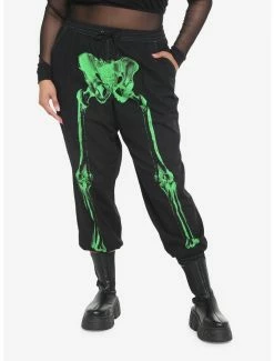 Coupon ⭐ Green Skeleton Jogger Pants Plus Size ❤️