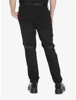 Coupon 🎉 Black Straps & Chains Jogger Pants ✨ -HT Style Outlet Store 18380149 av1