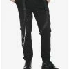 Coupon 🎉 Black Straps & Chains Jogger Pants ✨ -HT Style Outlet Store 18380149 hi