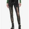 Top 10 ❤️ Faux Leather Lace-Up Leggings 😀 -HT Style Outlet Store 18422904 hi