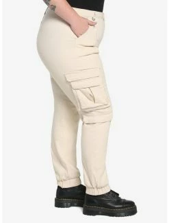 Wholesale 🔥 Ivory Cargo Jogger Pants Plus Size 🛒 -HT Style Outlet Store 18424040 av3