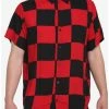 Coupon 🎁 Black & Red Checkered Woven Button-Up 🤩 -HT Style Outlet Store 18435576 hi