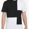 Outlet ⭐ Black & White Patchwork T-Shirt 🥰 -HT Style Outlet Store 18438939 hi