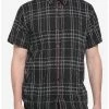 Outlet ๐ Black Plaid & Red Contrast Stitch Woven Button-Up โ๏ธ 2 Outlet ๐ Black Plaid & Red Contrast Stitch Woven Button-Up โ๏ธ -HT Style Outlet Store 18438975 hi