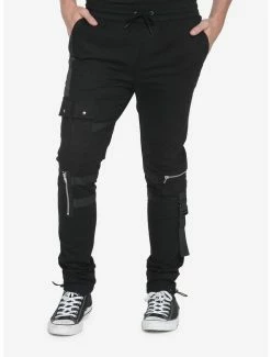 Wholesale 🌟 Black Zipper Jogger Pants 😉