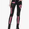 Cheap ✔️ Black & Pink Zipper Super Skinny 👖 Jeans 🛒 1 Cheap ✔️ Black & Pink Zipper Super Skinny 👖 Jeans 🛒 -HT Style Outlet Store 18501123 hi