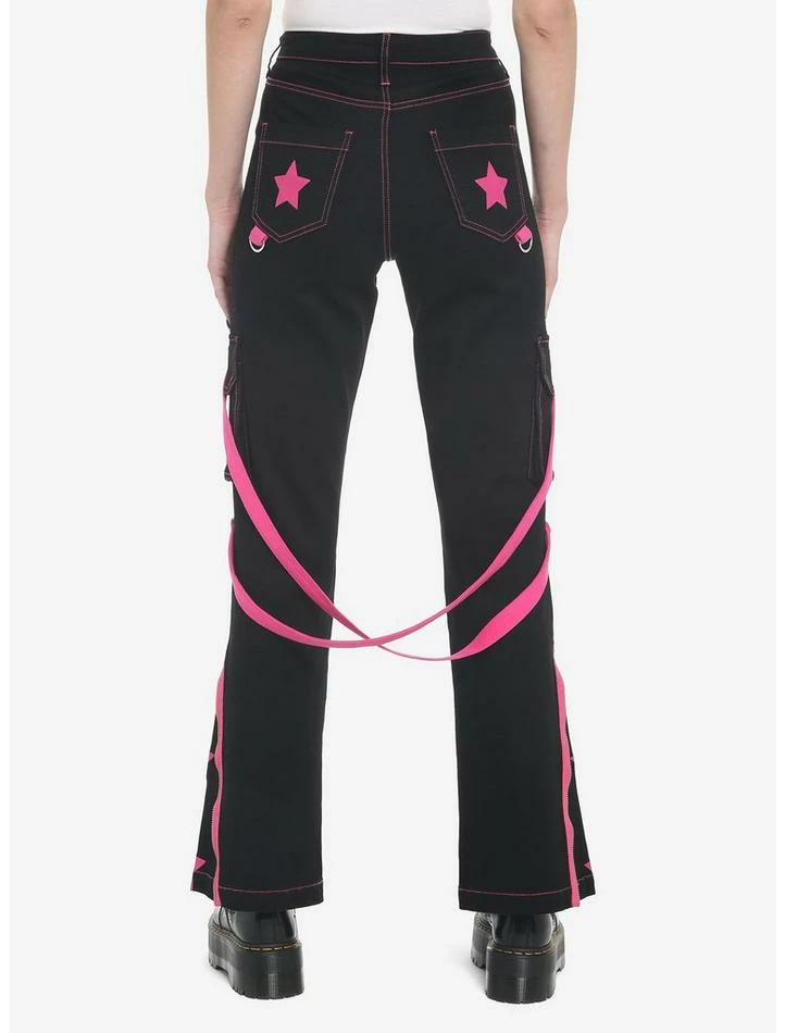 Top 10 🥰 Pink Stars Suspender 👧 Girls Cargo Pants 👏 4 Top 10 🥰 Pink Stars Suspender 👧 Girls Cargo Pants 👏 - Image 2