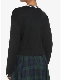 Cheapest ⌛ Skull Crest V-Neck 👧 Girls Sweater 😀 -HT Style Outlet Store 18522523 av2