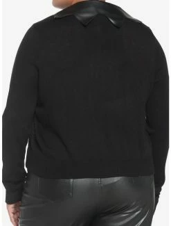 Flash Sale 👏 Black Bat Wing Collar 👧 Girls Cardigan Plus Size 🛒 7 Flash Sale 👏 Black Bat Wing Collar 👧 Girls Cardigan Plus Size 🛒 -HT Style Outlet Store 18522596 av2