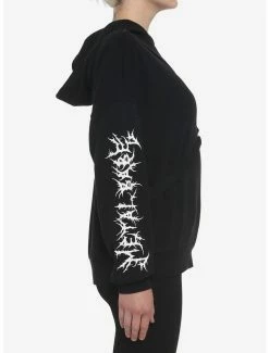 Cheap 😀 Black Harness Metal Babe 👧 Girls Hoodie 😀 -HT Style Outlet Store 18522619 av4