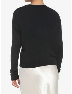 Brand new 🤩 Black & Ivory Peekaboo 👧 Girls Crop Cardigan ⌛ -HT Style Outlet Store 18523721 av2