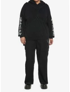 Promo 🎁 Black Harness Metal Babe 👧 Girls Hoodie Plus Size ⌛ -HT Style Outlet Store 18523827 av1