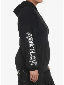 Promo 🎁 Black Harness Metal Babe 👧 Girls Hoodie Plus Size ⌛ -HT Style Outlet Store 18523827 av4