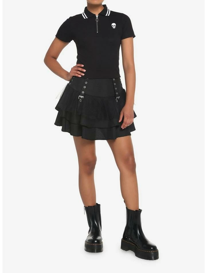 Best reviews of ⭐ Skull Zipper 👧 Girls Crop Polo 👕 Shirt 👏 4 Best reviews of ⭐ Skull Zipper 👧 Girls Crop Polo 👕 Shirt 👏 - Image 2