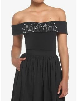 Brand new ⌛ Graveyard Bats Off-The-Shoulder 👧 Girls Top ✨