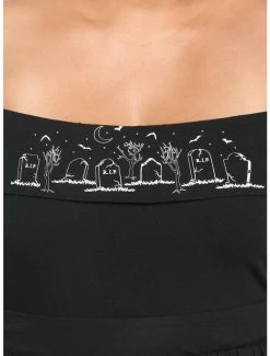Cheapest 🌟 Graveyard Bats Off-The-Shoulder 👧 Girls Top Plus Size ✨ -HT Style Outlet Store 18529280 av3