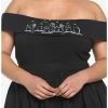 Cheapest 🌟 Graveyard Bats Off-The-Shoulder 👧 Girls Top Plus Size ✨ -HT Style Outlet Store 18529280 hi