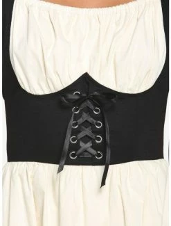 Cheapest 🎁 Ivory Lace Ruffle Corset 👗 Dress 💯 -HT Style Outlet Store 18530468 av3