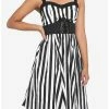 Budget ⭐ Black & White Stripe Corset 👗 Dress ✨ -HT Style Outlet Store 18530483 hi
