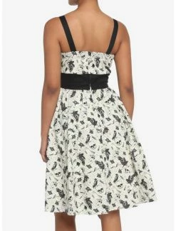 Wholesale 🎉 Ivory & Black Raven Skull Retro 👗 Dress 🎁 -HT Style Outlet Store 18530498 av2
