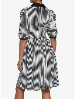 Best Sale 👍 Black & White Stripe Bow Retro 👗 Dress 🔔 7 Best Sale 👍 Black & White Stripe Bow Retro 👗 Dress 🔔 -HT Style Outlet Store 18531881 av2