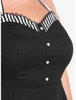Cheap 🧨 Black & White Stripe Retro Halter 👗 Dress Plus Size 😉 -HT Style Outlet Store 18531904 av4