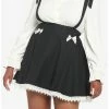Best Sale 😍 Black & White Bow Suspender 👗 Skirt Plus Size ⭐ -HT Style Outlet Store 18531941 hi