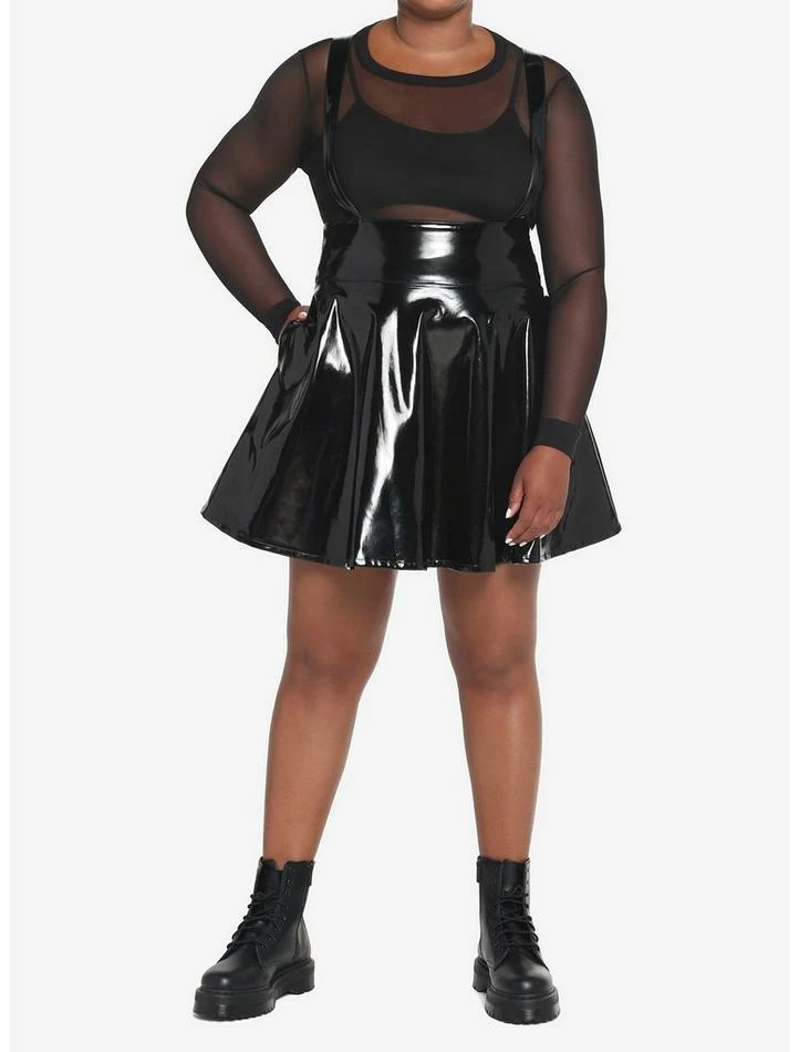 Best reviews of โ๏ธ Black Patent Faux Leather Suspender ๐ Skirt Plus Size ๐ฅฐ 4 Best reviews of โ๏ธ Black Patent Faux Leather Suspender ๐ Skirt Plus Size ๐ฅฐ - Image 2