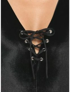 Coupon 😉 Black Velvet Lace-Up Jumpsuit 🤩 -HT Style Outlet Store 18532017 av2