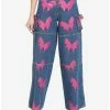 Wholesale 😍 Pink Butterfly Denim Cargo Pants ✔️ -HT Style Outlet Store 18534641 hi