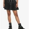 Budget 💯 Black Multi O-Ring Chain 👗 Skirt ✨ -HT Style Outlet Store 18534669 hi