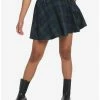 New ❤️ Green & Blue Plaid 👗 Skirt With Grommet Belt ⭐ 1 New ❤️ Green & Blue Plaid 👗 Skirt With Grommet Belt ⭐ -HT Style Outlet Store 18535363 hi