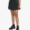 Best Pirce ⭐ Black Double Chain Pleated 👗 Skirt ⌛