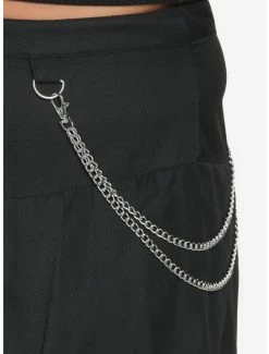 Wholesale 👏 Black Double Chain Pleated 👗 Skirt Plus Size ⌛ -HT Style Outlet Store 18535941 av2