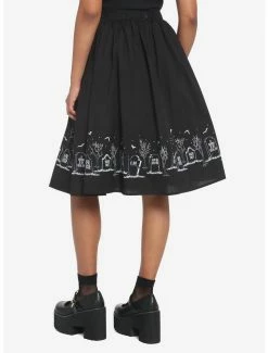 Hot Sale ⭐ Graveyard Bats Midi 👗 Skirt ⌛ -HT Style Outlet Store 18535965 av1