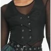 Best Sale 💯 Black Double-Breasted 👧 Girls Vest ⭐ -HT Style Outlet Store 18537009 hi
